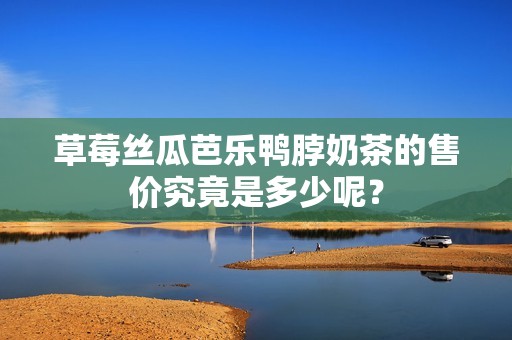 草莓丝瓜芭乐鸭脖奶茶的售价究竟是多少呢？