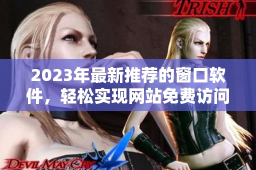 2023年最新推荐的窗口软件，轻松实现网站免费访问