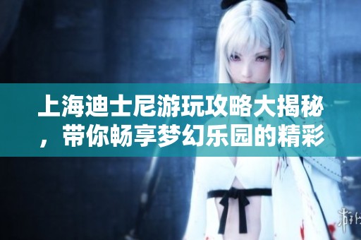 上海迪士尼游玩攻略大揭秘，带你畅享梦幻乐园的精彩体验