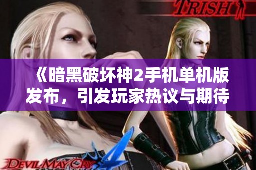 《暗黑破坏神2手机单机版发布，引发玩家热议与期待》